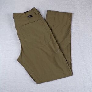 Patagonia Men's Quandary Hiking Pants Ash Tan Size 32 Worn Ware Nylon